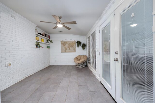 4502 Northwood Ave, Columbus, GA 31907 - unfurnished sunroom with a ceiling fan
