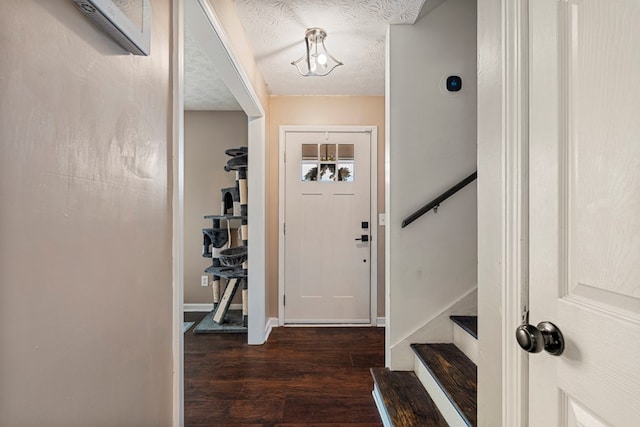 701 Crestline Dr, Columbus, GA 31907 - foyer entrance featuring dark wood-style floors and stairway