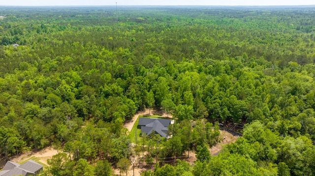 drone / aerial view of a forest
