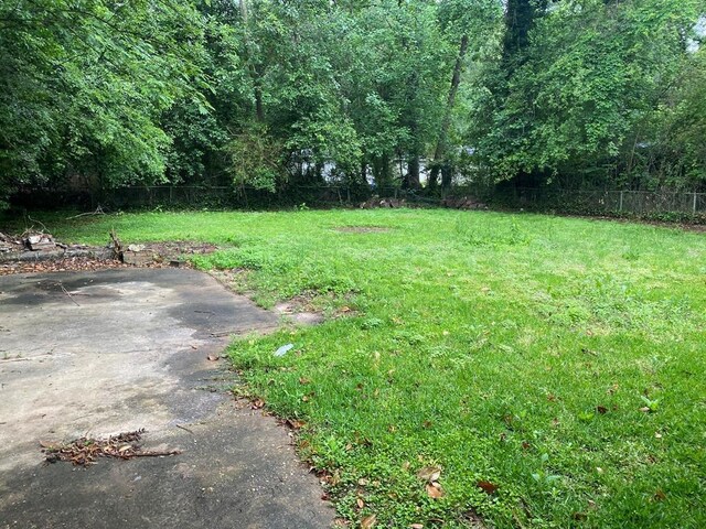 view of yard with a patio area