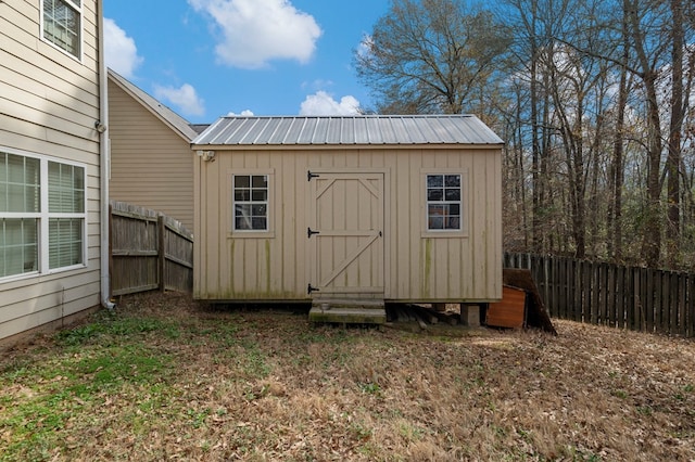 view of outdoor structure