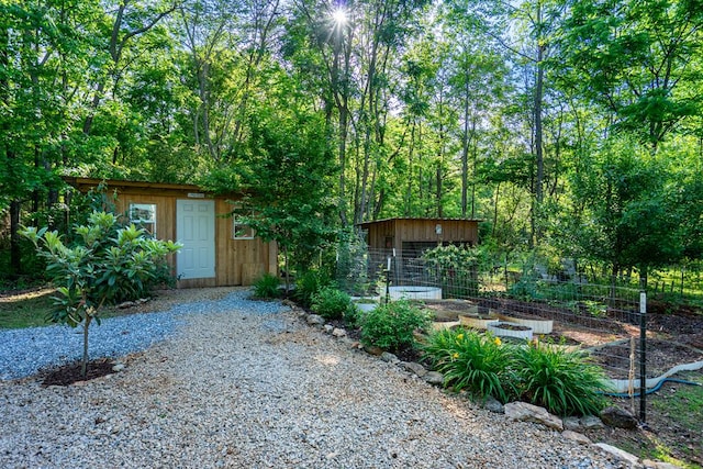 153 N Whatley Rd, Lagrange, GA 30240 - view of yard with a vegetable garden and an outbuilding