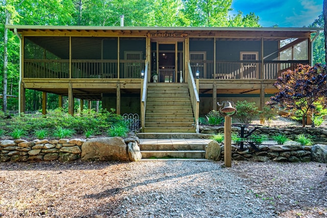 153 N Whatley Rd, Lagrange, GA 30240 - view of front of home featuring a sunroom and stairway