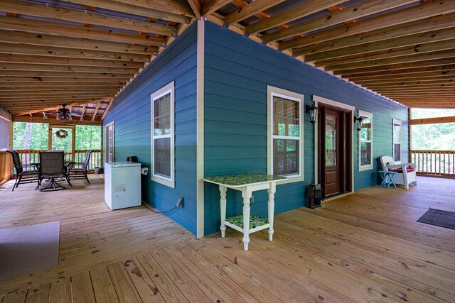 153 N Whatley Rd, Lagrange, GA 30240 - wooden deck featuring outdoor dining area