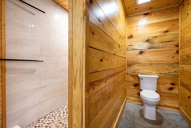 153 N Whatley Rd, Lagrange, GA 30240 - bathroom featuring wooden walls and toilet