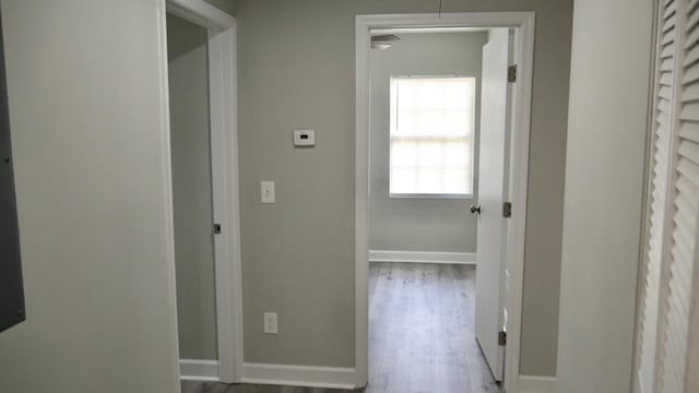 2830 N Lumpkin Rd, Columbus, GA 31903 - hall with baseboards and wood finished floors