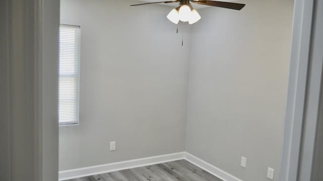 2830 N Lumpkin Rd, Columbus, GA 31903 - empty room featuring a ceiling fan, baseboards, and wood finished floors