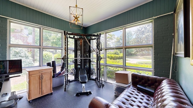 view of workout room