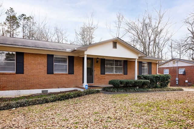 view of ranch-style home