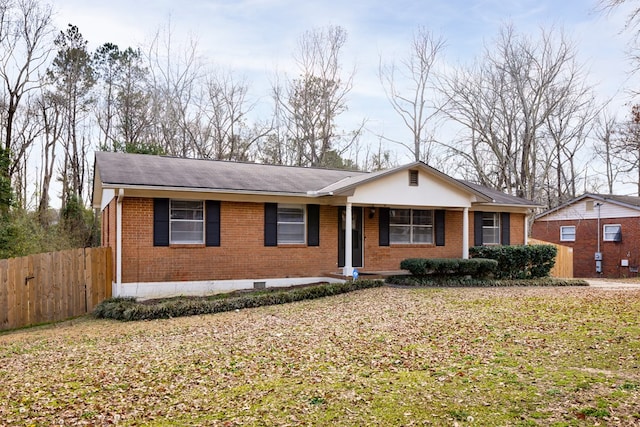 view of ranch-style house