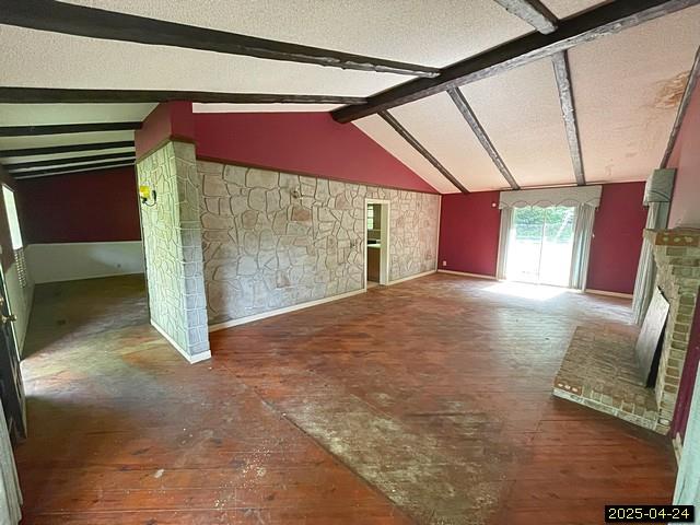 1469 Wall St, Richland, GA 31825 - additional living space with a fireplace and hardwood / wood-style floors