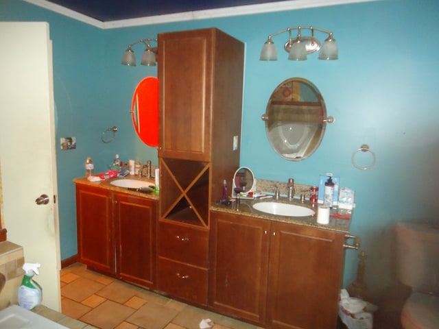 bathroom featuring vanity