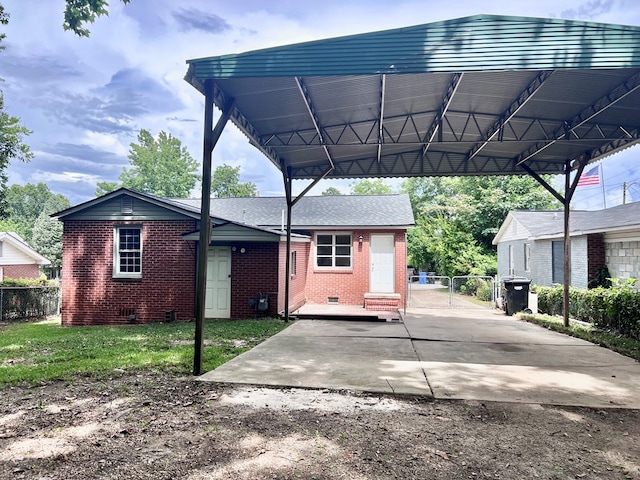 4517 Sherwood Ave, Columbus, GA 31904 - rear view of house featuring brick siding and crawl space
