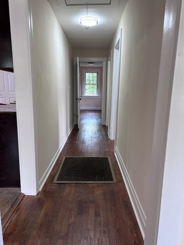 4517 Sherwood Ave, Columbus, GA 31904 - hall with hardwood / wood-style floors and attic access