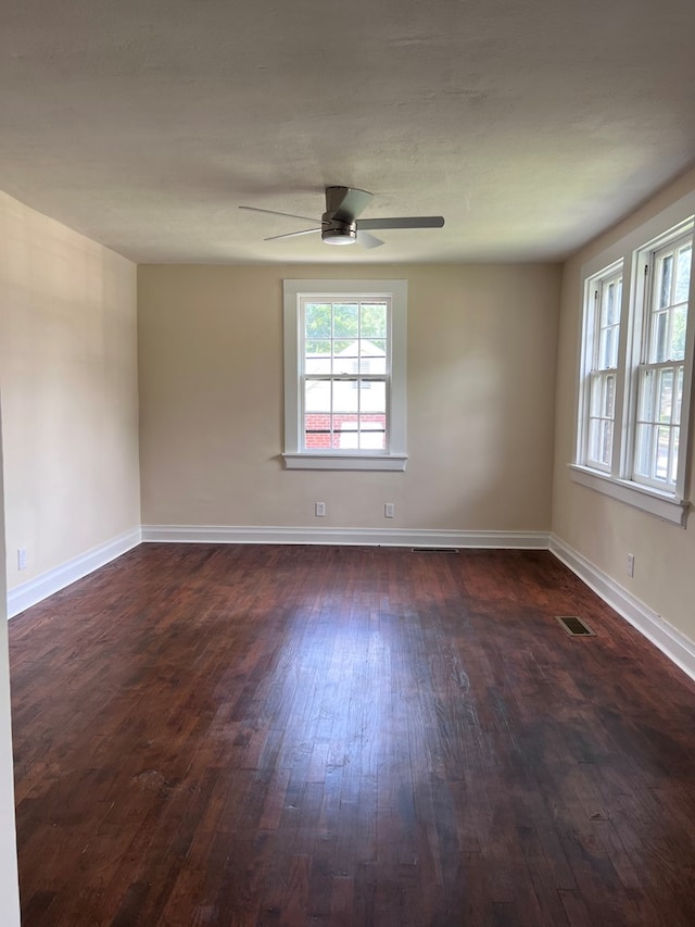 4517 Sherwood Ave, Columbus, GA 31904 - empty room featuring dark wood finished floors and a ceiling fan