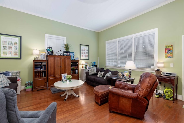 1811 Park Dr, Columbus, GA 31906 - living area with wood finished floors and ornamental molding