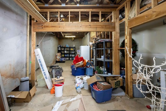 view of storage room