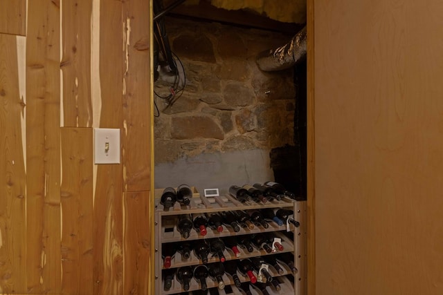 view of wine room