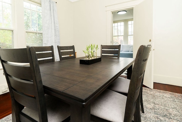 1240 Peacock Ave, Columbus, GA 31906 - dining area featuring wood finished floors and baseboards