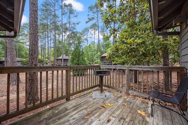 2387 Cedar Ln, Pine Mountain, GA 31822 - view of wooden deck