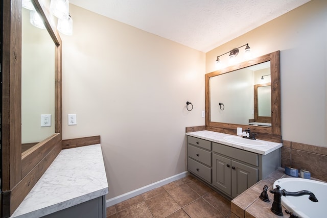 813 Crockett Dr, Columbus, GA 31904 - full bath featuring a bath, vanity, and tile patterned flooring