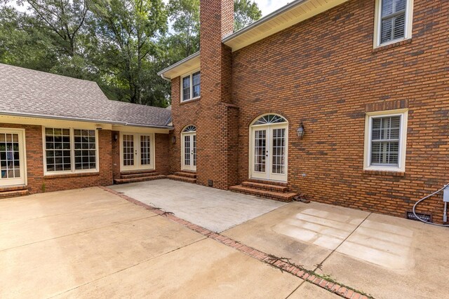 5110 Midland Trce, Columbus, GA 31820 - back of house with french doors, entry steps, and brick siding