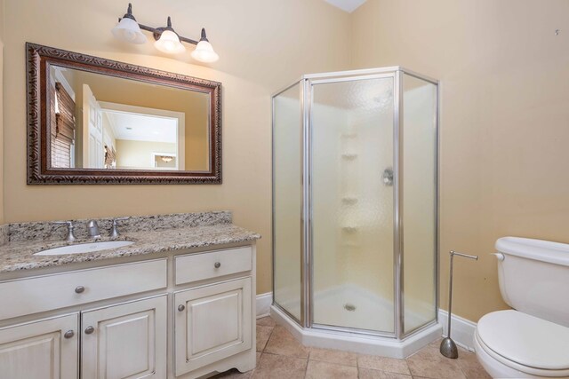 5110 Midland Trce, Columbus, GA 31820 - full bathroom with a shower stall, vanity, and tile patterned floors