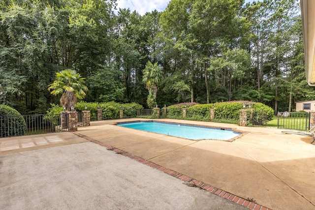 5110 Midland Trce, Columbus, GA 31820 - view of pool featuring a patio and view of wooded area
