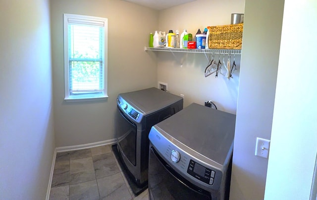 8840 Sullivans Dr, Midland, GA 31820 - laundry room featuring independent washer and dryer and baseboards