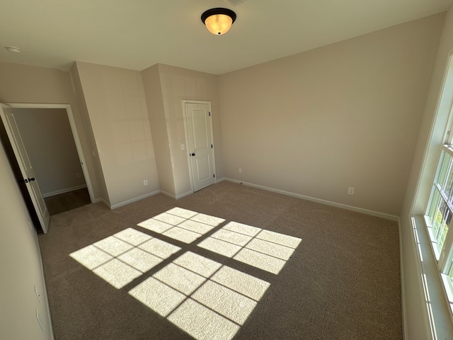 view of carpeted empty room