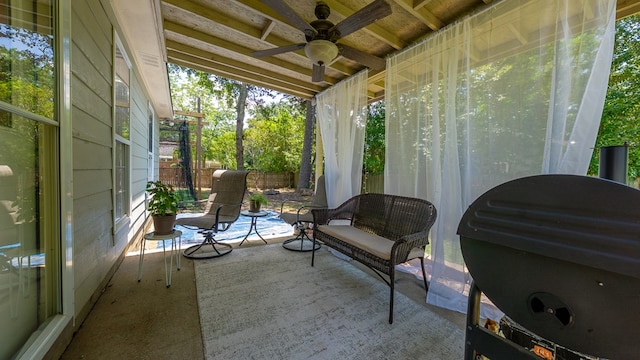 4607 N Tillery Dr, Phenix City, AL 36870 - sunroom featuring ceiling fan