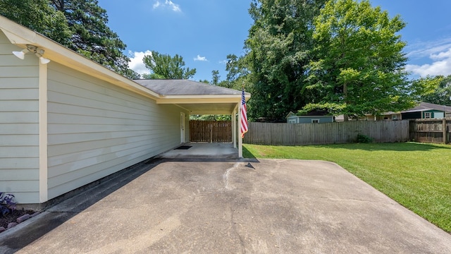 4607 N Tillery Dr, Phenix City, AL 36870 - view of patio / terrace with a carport