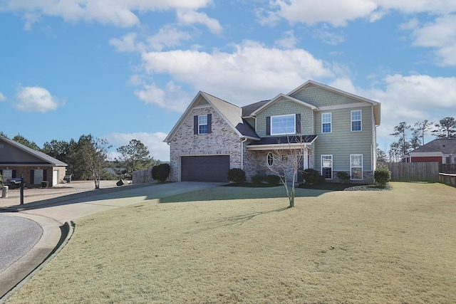 view of front of house with a front yard