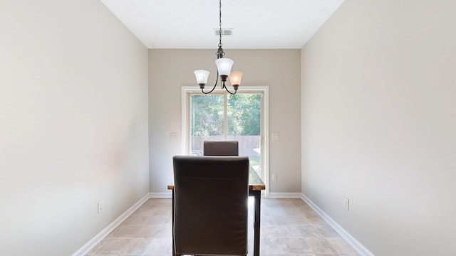 650 Upland Ct, Columbus, GA 31907 - dining area with a chandelier and baseboards
