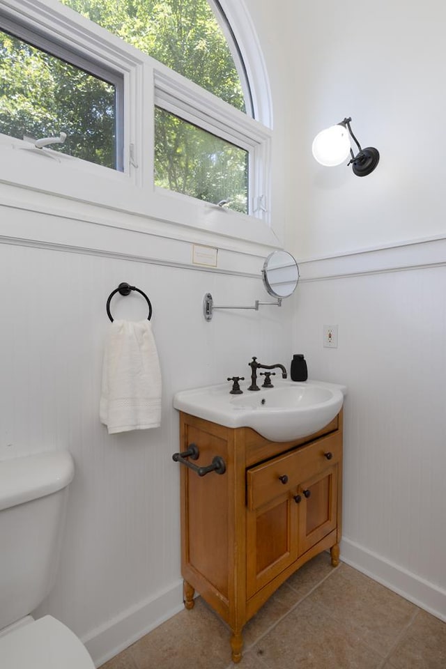 9250-11 River Rd, Fortson, GA 31808 - half bath with vanity and tile patterned floors