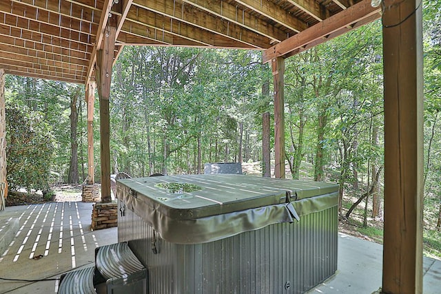 9250-11 River Rd, Fortson, GA 31808 - wooden deck featuring a hot tub