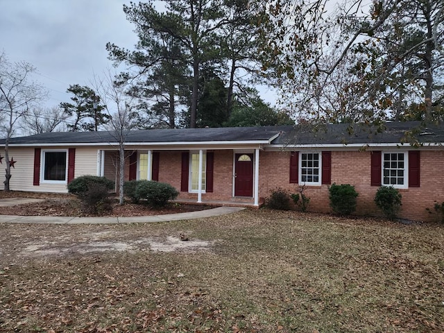 view of ranch-style home