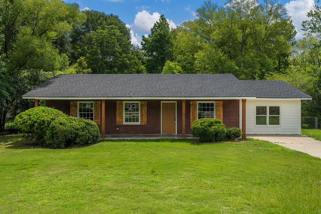 2906 Kent Dr, Phenix City, AL 36870 - ranch-style home with a front lawn and brick siding