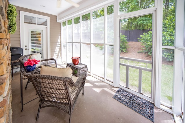 1438 Grove Park Dr Unit 8B, Columbus, GA 31904 - sunroom / solarium featuring ceiling fan