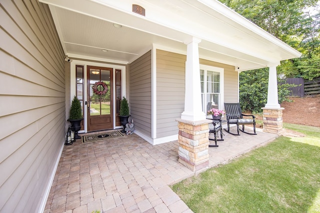 1438 Grove Park Dr Unit 8B, Columbus, GA 31904 - view of exterior entry featuring a porch