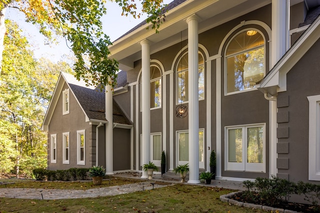 5410 River Oak Way, Phenix City, AL 36867 - view of side of property with stucco siding and a shingled roof