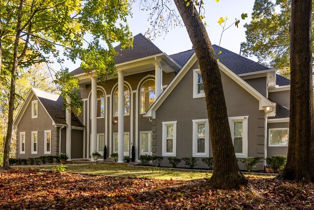 5410 River Oak Way, Phenix City, AL 36867 - neoclassical home featuring stucco siding and roof with shingles