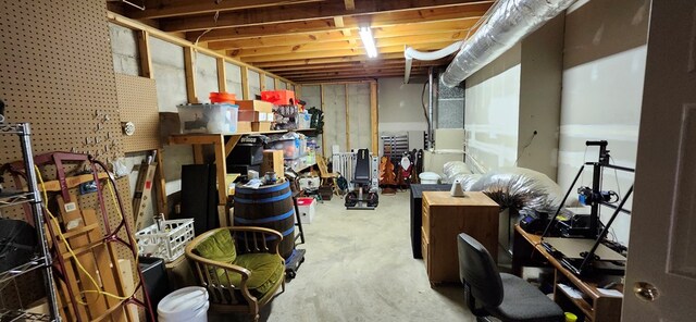 view of storage room