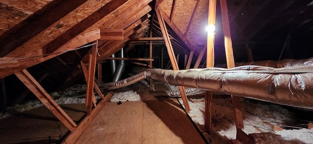 view of attic