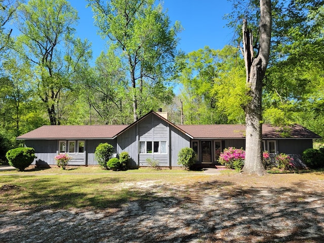 7505 Beaver Run Rd, Midland, GA 31820 - ranch-style home featuring a chimney