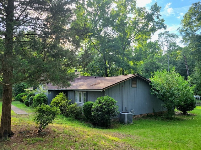 7505 Beaver Run Rd, Midland, GA 31820 - view of home's exterior featuring a yard and a chimney