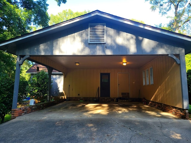 7505 Beaver Run Rd, Midland, GA 31820 - view of front of home featuring a carport and concrete driveway