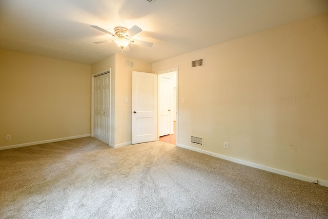 1820 Overlook St, Columbus, GA 31906 - unfurnished bedroom featuring carpet, ceiling fan, and a closet