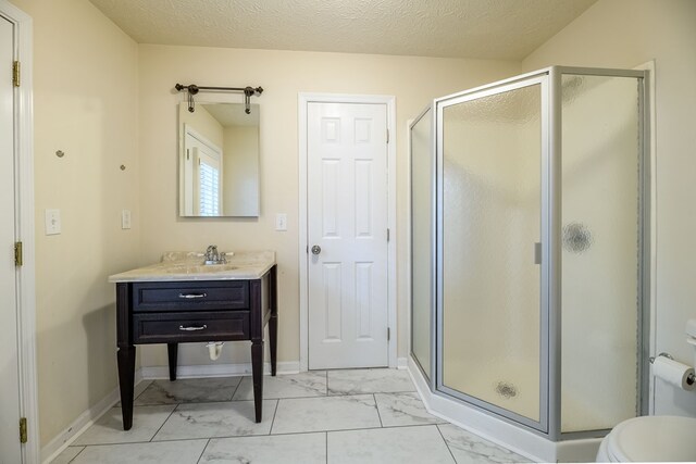 1820 Overlook St, Columbus, GA 31906 - bathroom featuring marble finish flooring, vanity, and a stall shower