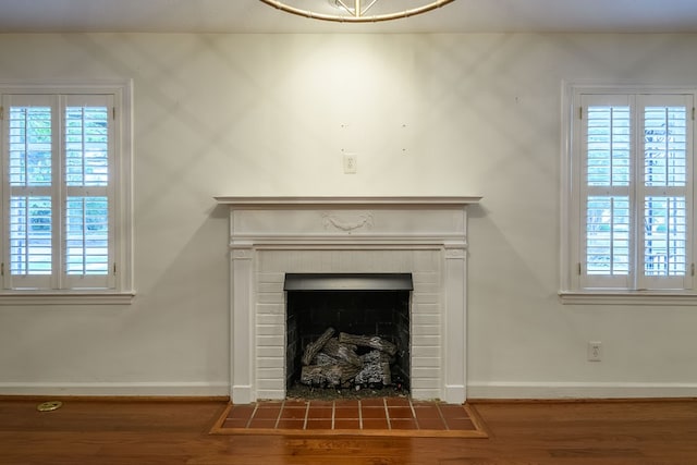 1820 Overlook St, Columbus, GA 31906 - detailed view of wood finished floors and a fireplace